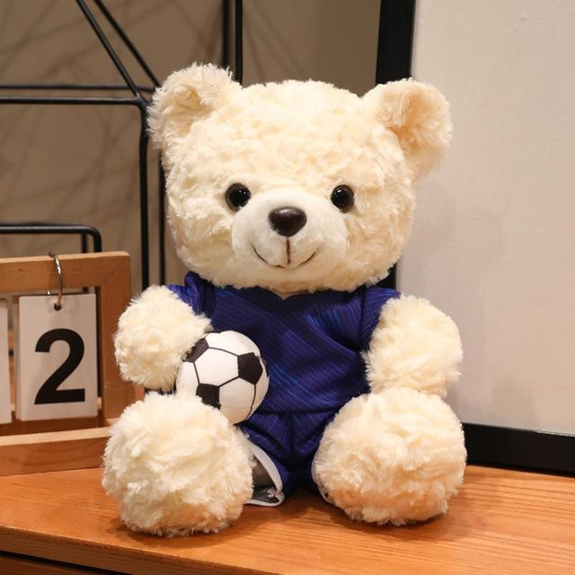 Binchi Fitness Kawaii Fußballbär Plüschtier, 22cm, ab 3 Jahre - Bild 1