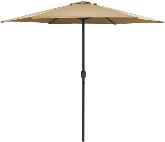 vidaXL Sonnenschirm mit Aluminium-Mast in Beige, B: 270 cm, T: 246 cm - Bild 1