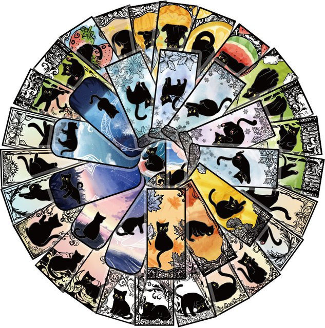 Charile Schwarze Katze Aufkleber, Transparent, Multicolor - Bild 1
