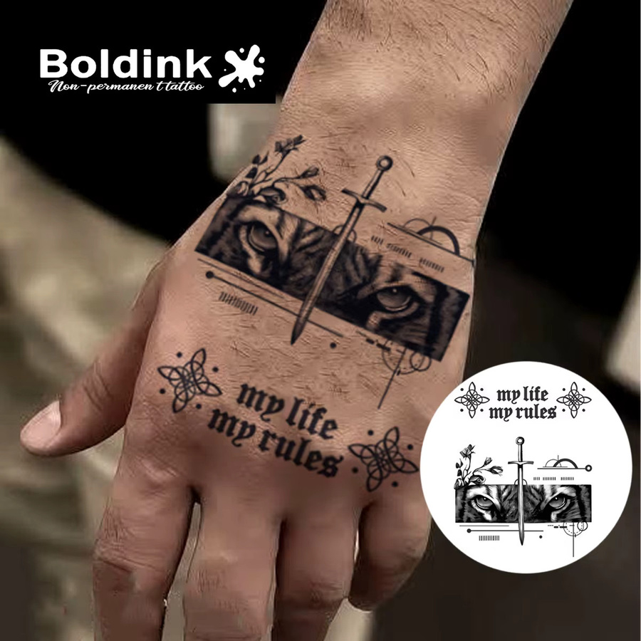 Boldink Go One's Own Way Temporäres Tattoo, Unisex, wasserfest - Bild 2