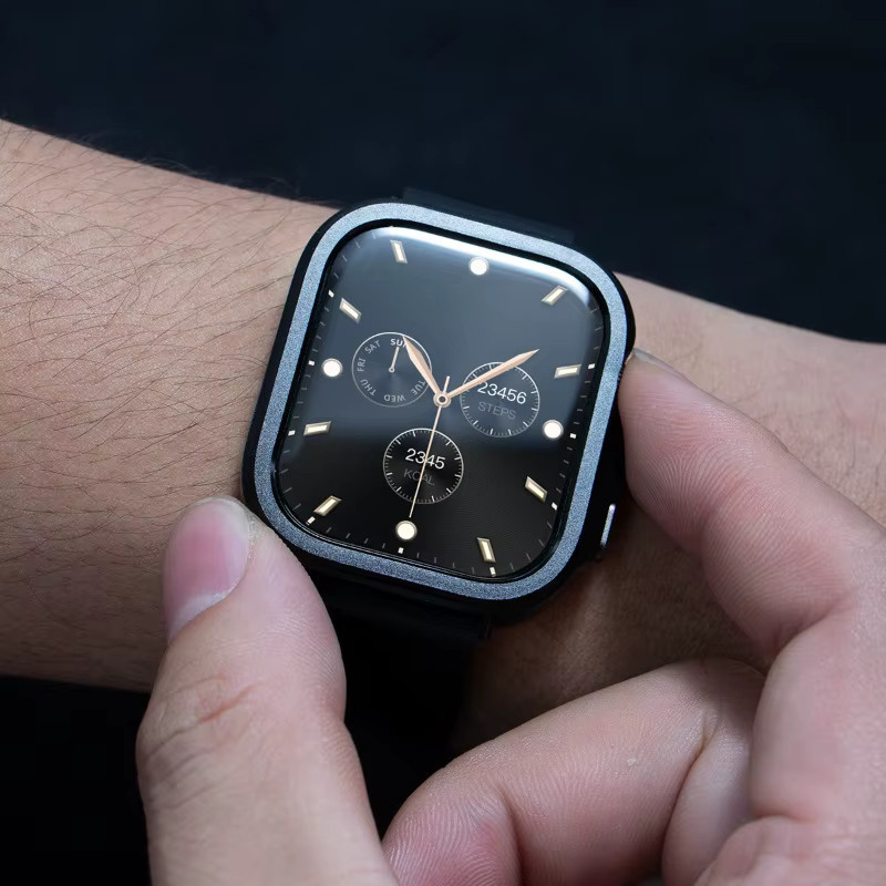 CAOWTAN Metallgehäuse für Huawei Watch Fit 4 Pro, Silber, Unisex - Bild 4