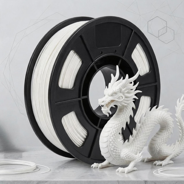 MANLANG PETG Filament 1,75 mm für FDM 3D-Drucker in Schwarz und Weiß, 250 g - Bild 1