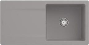Villeroy & Boch Spüle Siluet Keramik in Fossil mit rundem Abflussgarnitur und Handbetätigung, Breite: 60 cm - Bild 1