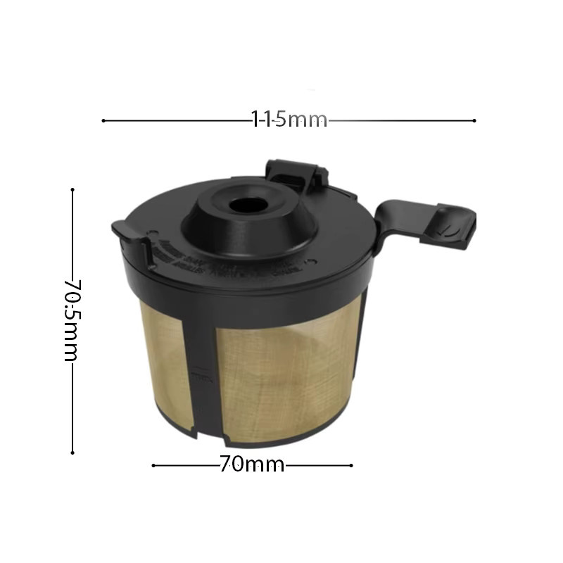JUSTINLAU Kaffeefilterkorb aus Edelstahl für Ninja PB051 PB040 PB041ST, wiederverwendbares Kaffeefiltersieb in Silber - Bild 6