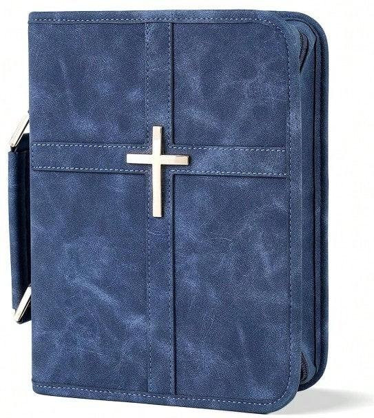 XYNN Gebetbuch-Aufbewahrungstasche als tragbare und staubdichte Schutzhülle für Reisebücher in Sea Blue und Grau - Bild 1