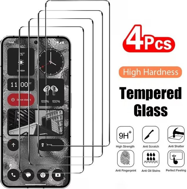 4er-Pack gehärtetes Schutzglas für Motorola G30 G22 G20 G52 G82 G72 G62 5G, transparent - Bild 1