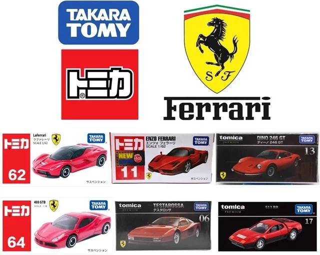 TAKARA TOMY Tomica Ferrari 512 F40 Enzo, Sportwagen, 1:64, Metall - Bild 1