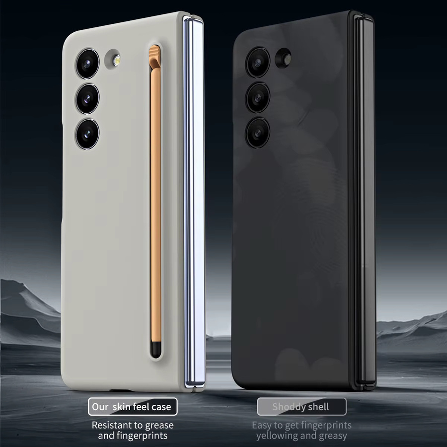 Skin Feel Purity Candy Color Schutzhülle aus hartem PC für Samsung Galaxy Z Fold7 Fold6 Fold5 Fold4 Fold3 in Blau - Bild 3