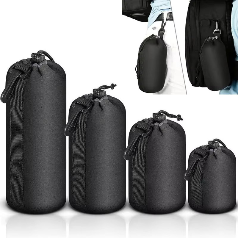 EASONSTARRY RF11 Kamera Objektiv Tasche Wasserdicht mit Kordelzug in Schwarz für Canon Sony Nikon und digitale SLR Kameras - Bild 3