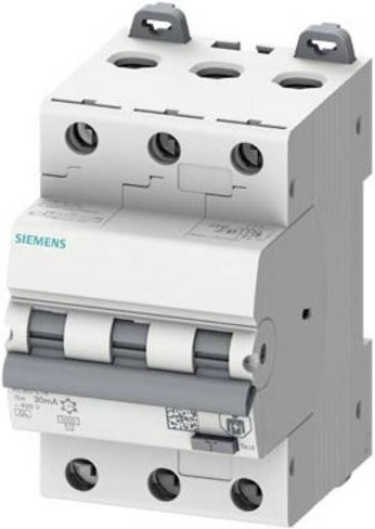 Siemens RCBO FI-Schutzschalter und Leitungsschutzschalter 3-polig 10A 0,03A in Weiß - Bild 1