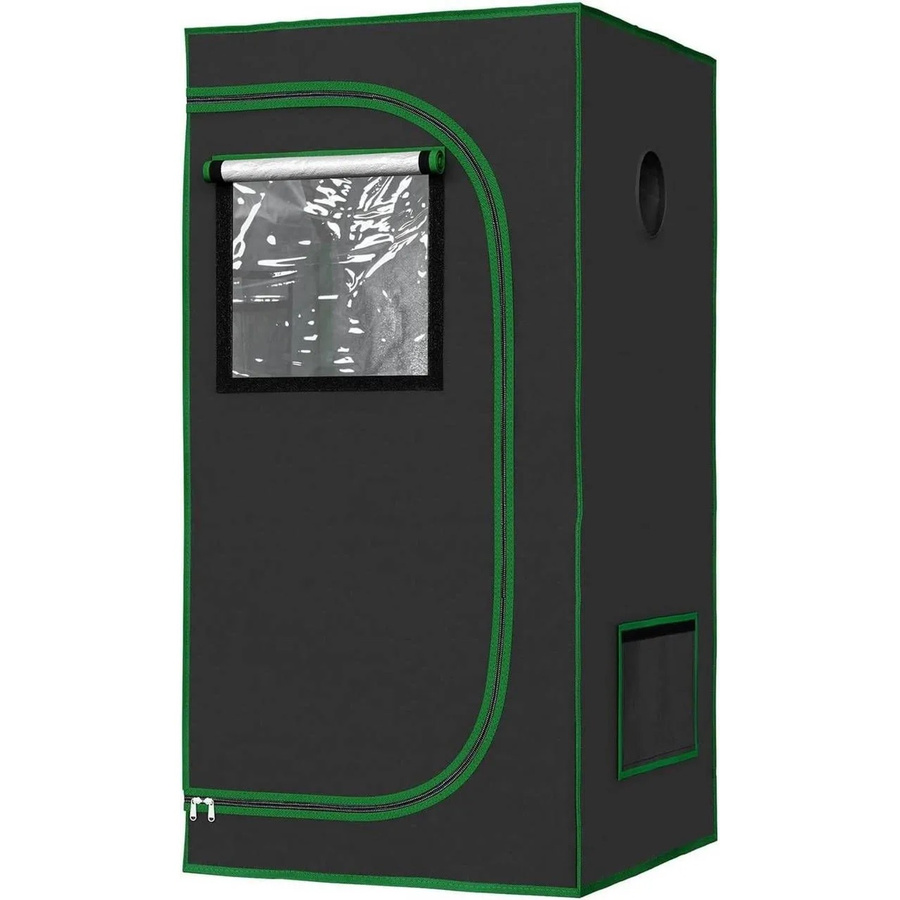 WOLTU Gewächshaus Indoor aus Oxford-Gewebe mit Stahlrohrrahmen, Schwarz, B/T/H: 60 x 60 x 120 cm - Bild 2