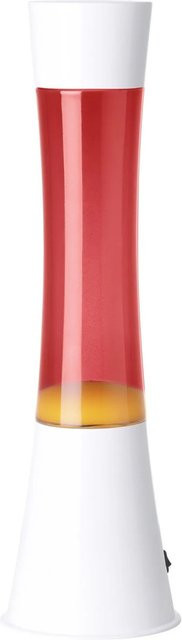 Eglo LED Tischleuchte Lava Weiß und Orange mit Glas und Metall, Durchmesser: 10,9 cm - Bild 1