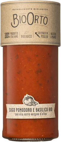 Bio Orto Tomatensauce mit Basilikum Bio 550 g - Bild 1
