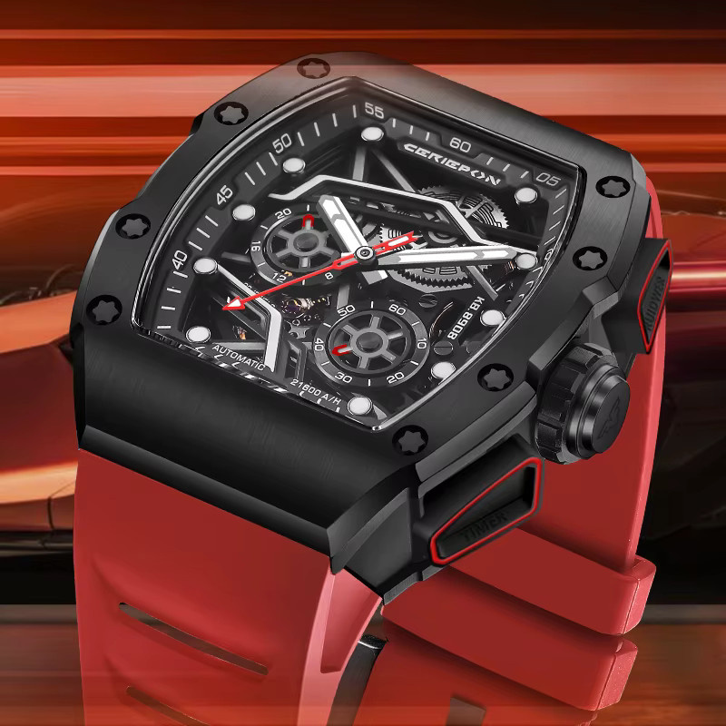 CERIEPON Armbanduhr Automatik, Edelstahl, Silber, Herren - Bild 2