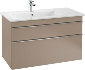 V&B Möbelwaschtisch VENTICELLO in Weiß mit Überlauf und linksseitiger Armaturöffnung, B: 100 cm, T: 50 cm - Bild 1