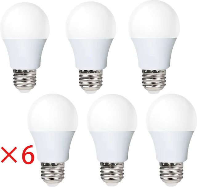6er Set PIBAOGU E27 LED Lampen für Innenräume mit SMD2835 Technologie - Bild 1