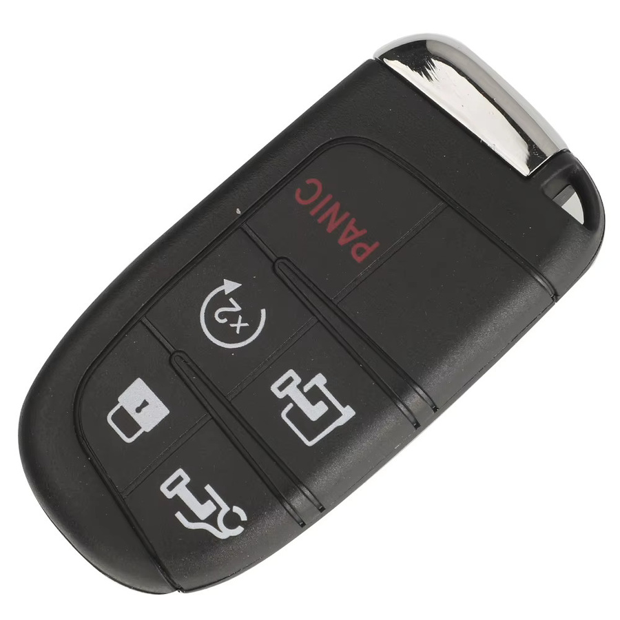 Jingyuqin Smart-Fernbedienungs-Autoschlüsselgehäuse für Dodge Ram Promaster 1500 2500 3500, 4/5-Tasten, Schwarz - Bild 2