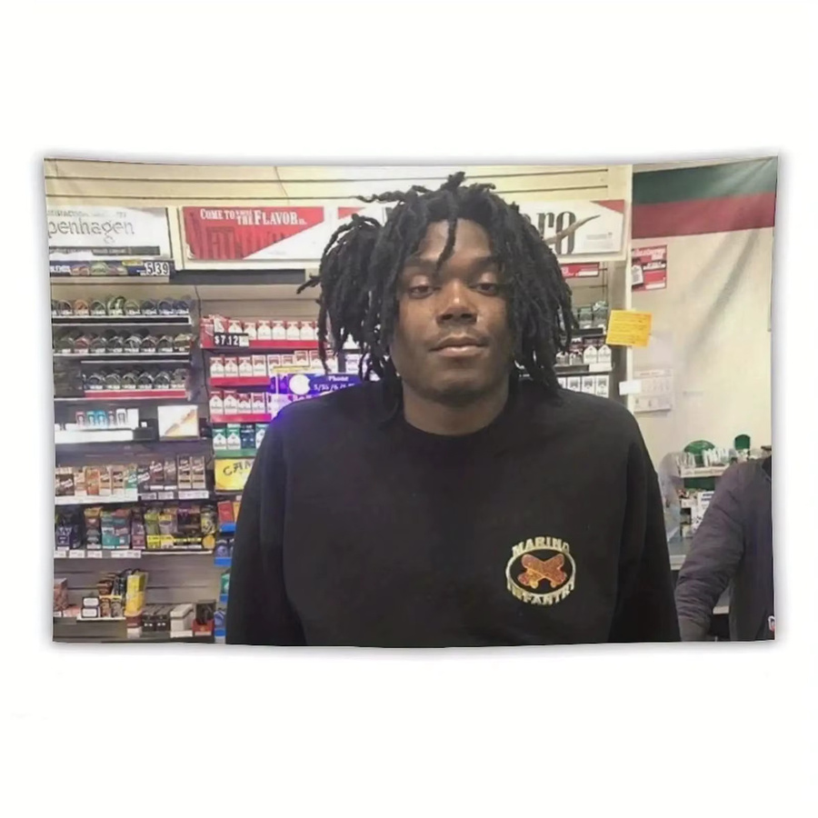 LUCKI Rapper Wandteppich im amerikanischen Stil, ästhetische Wanddekoration in Multicolour, Breite: 60 cm, Höhe: 40 cm - Bild 3