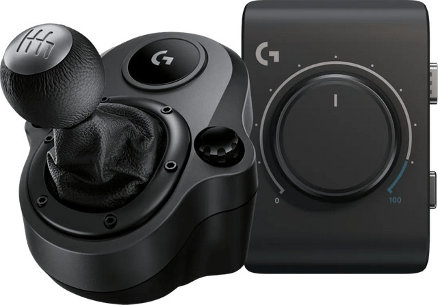 Logitech Driving Force Shifter mit Racing-Adapter in Schwarz - Bild 1
