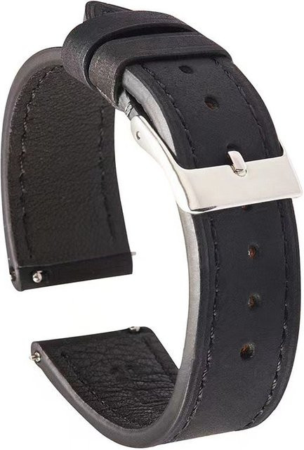 Foucsontop Uhrenarmband Leder, Schwarz, Unisex - Bild 1