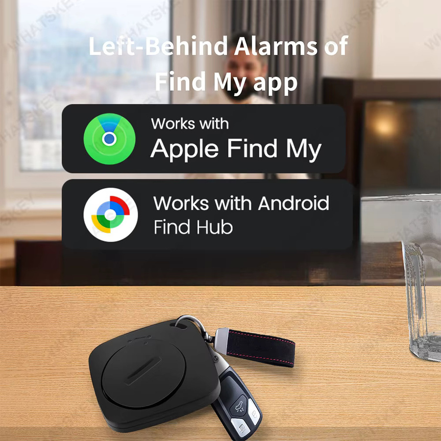 Peocke Smarter Bluetooth GPS-Tracker in Schwarz für iOS und Android mit Google Find My App zur Ortung von Geldbörsen und Gepäck - Bild 3