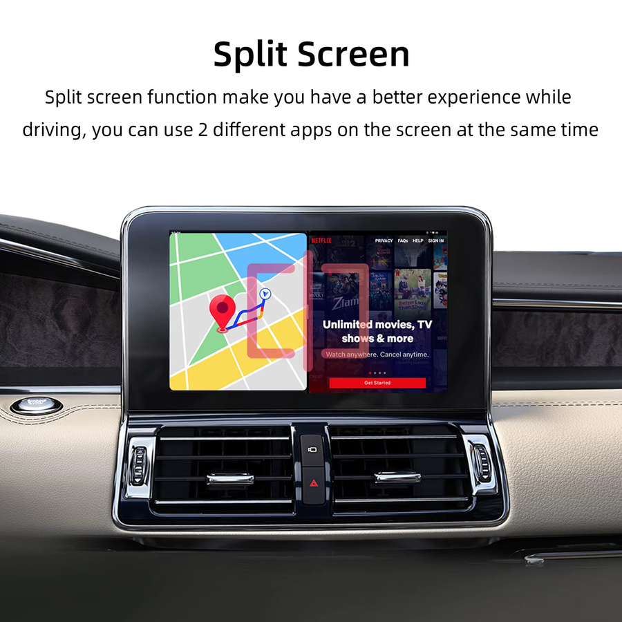 Ezonetronics CarPlay Android AI Box Schwarz mit Qualcomm Octa-Core und 4G+64G für kabellose Verbindung - Bild 4