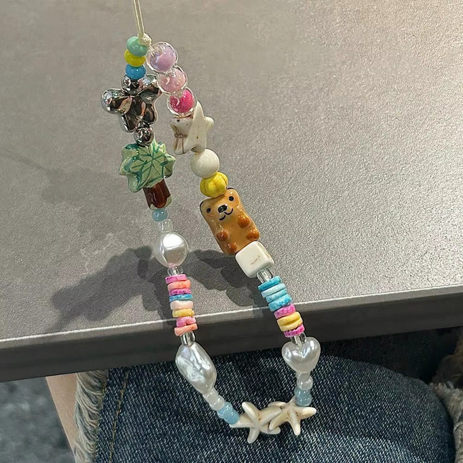 Xyun Handykette-Anhänger, Kokosnussbaum-Bär-Perlen, Kinder - Bild 2