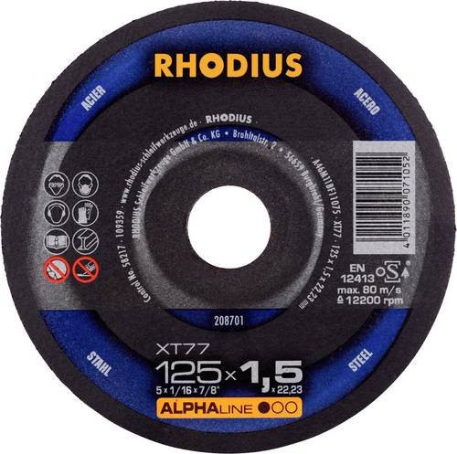 Rhodius Trennscheibe XT77 gerade Blau Durchmesser: 125 mm - Bild 1