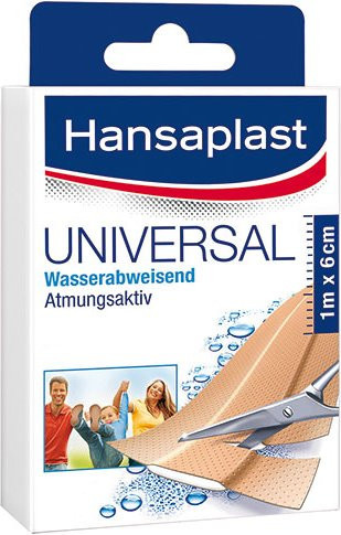 Hansaplast Universal Pflaster beige, wasserabweisend und zuschneidbar für Erwachsene, 10 Stück à 10 x 6 cm - Bild 1