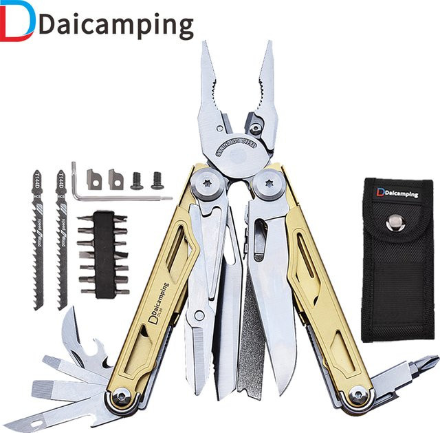 Daicamping DL25 DL30 EDC Multifunktionales Multi-Tool Kit mit Zangen in Silber - Bild 1