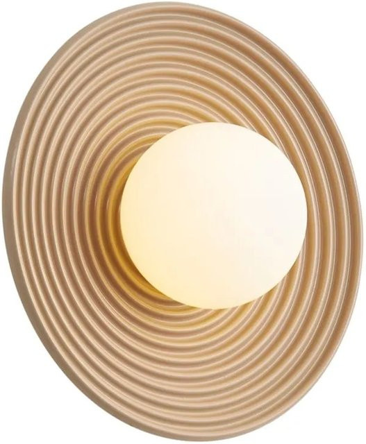 QAZQA Retro Deckenleuchte Beige aus Glas und Metall mit Opalglas für Wohnzimmer und Schlafzimmer - Bild 1