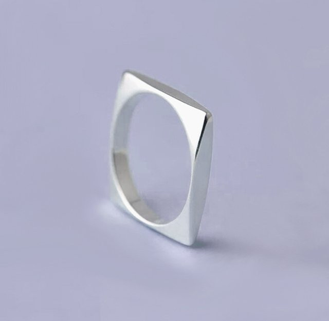 GaGa-Duck Ring, 925 Silber, Damen, geometrisch - Bild 1