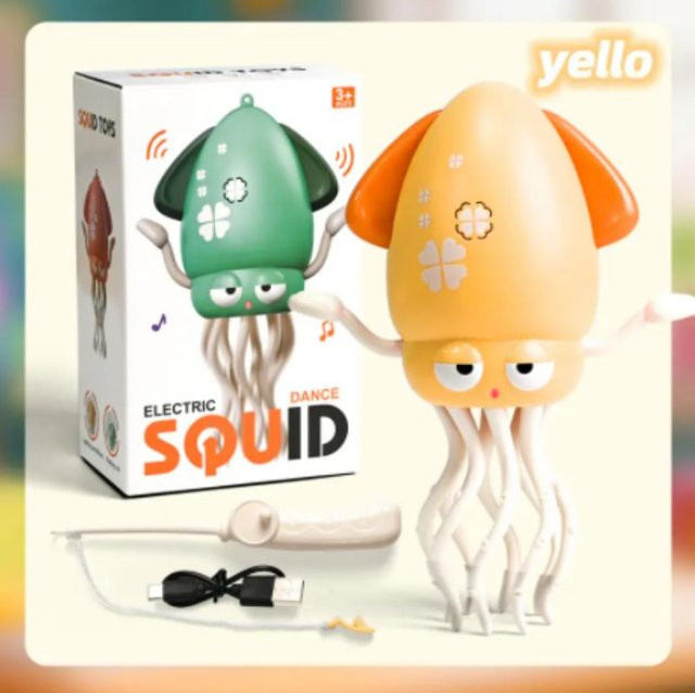Linyi toy Tanzender Oktopus, elektrisch, gelb, ab 3 Jahren - Bild 1
