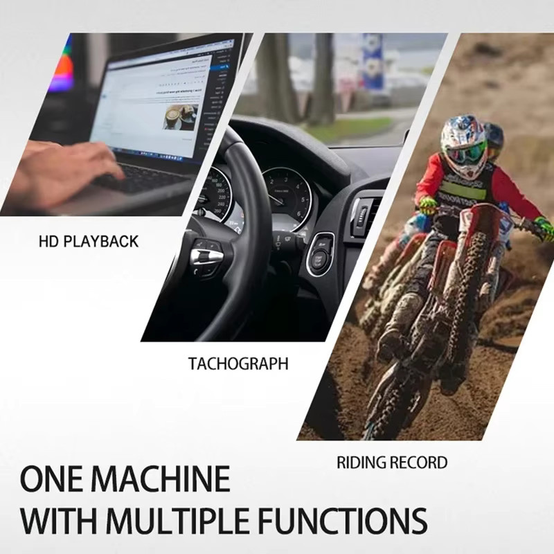 POVCAN Action Camera 1080P HD wasserdichte Sport-Minikamera mit WiFi in Schwarz - Bild 6