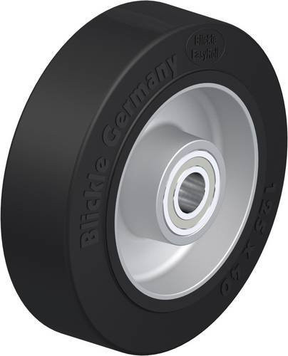 Blickle ALEV 125/15K Schwerlast-Rad in Schwarz mit Aluminium-Komponenten, Durchmesser: 125 mm, Tragfähigkeit: 250 kg - Bild 1