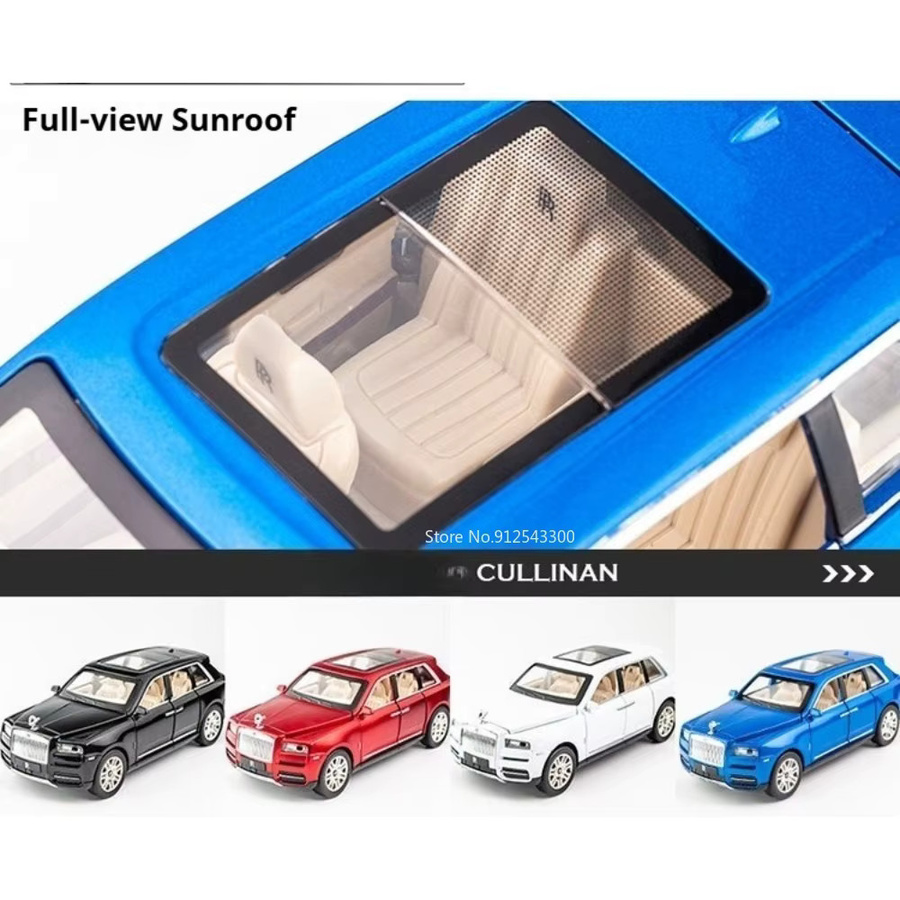 RMZ city Cullinan Mulsanne Automodell, 1:24 Maßstab, mit Licht und Sound, Metall-Diecast-Fahrzeug - Bild 5