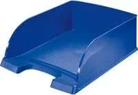 Leitz Briefablage Jumbo Plus DIN A4 aus Kunststoff in Blau, B: 35,7 cm, T: 25,5 cm, H: 10,3 cm - Bild 1