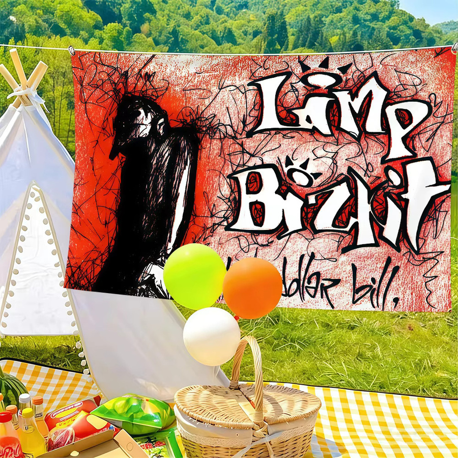 Limp Bizkit Flagge von Warner Bros. als Wanddeko in Multicolour, B/H: 60 x 40 cm - Bild 3
