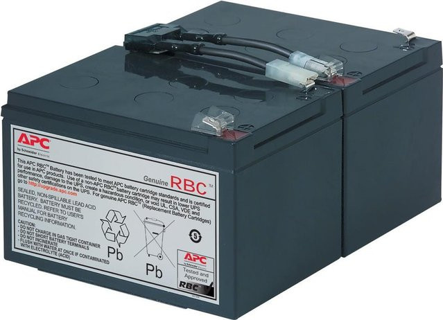 APC RBC6 Ersatzbatterie für Unterbrechungsfreie Stromversorgung in Schwarz - Bild 1