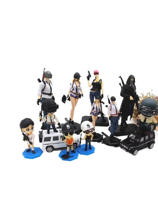 Bandai PUBG Anime Figur, Kuchen Topper, Kunststoff, Bunt / Mehrfarbig - Bild 3
