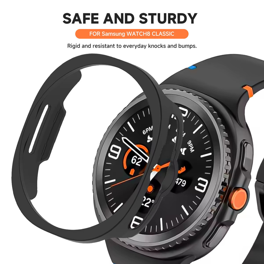 CAOWTAN Uhrenzubehör PC-Hartschale für Samsung Galaxy Watch 8, Kunststoff, Unisex - Bild 2
