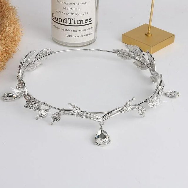 Ethnische Elfenkrone Stirnband, silber, Damen - Bild 1