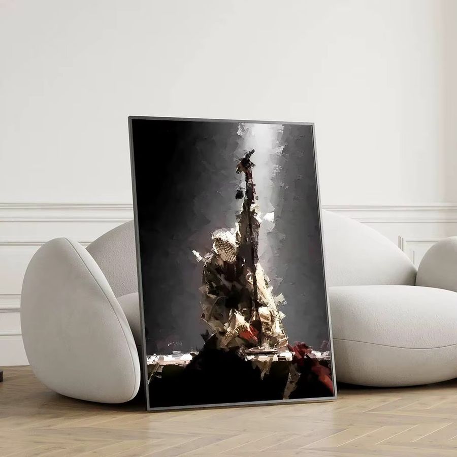 SINGER Kanye West Portrait Poster als dekoratives Wandgemälde für Schlafzimmer oder Arbeitszimmer - Bild 5
