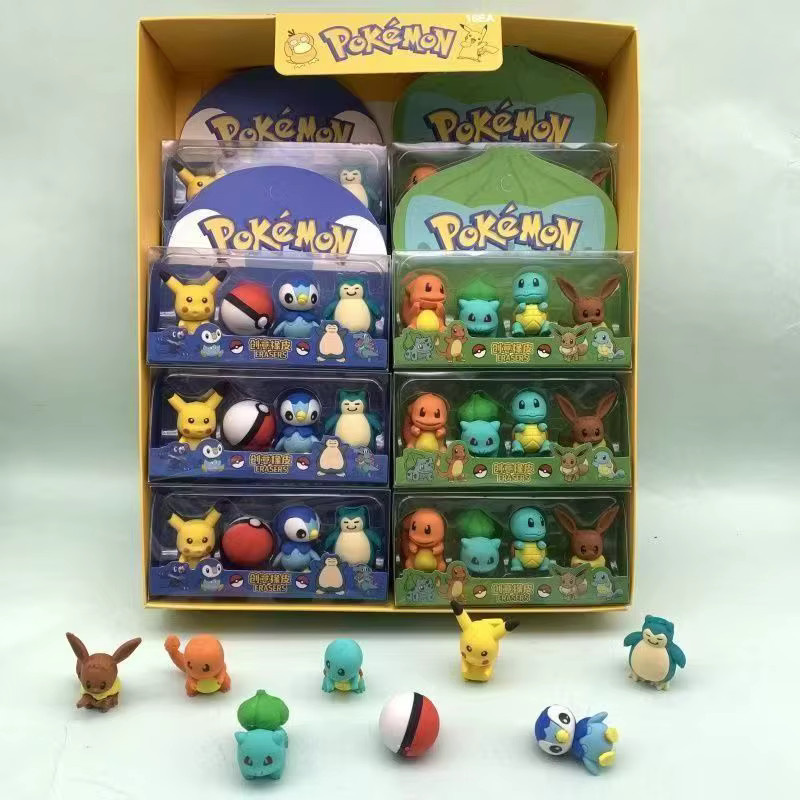 Bandai Pokémon Radiergummis in Mehrfarbig für Schüler und Sammler - Bild 2