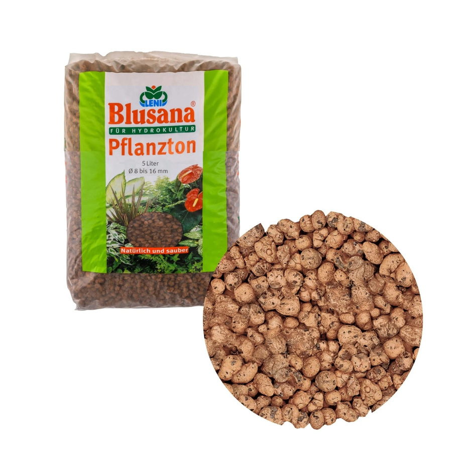Blusana Blähton Pflanzsubstrat in grober Körnung 8-16 mm, 7 kg - Bild 2