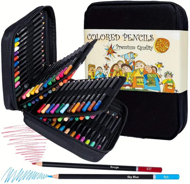 Professionelles Buntstift-Set für Erwachsene mit 72 Farben und weichem Kern zum Zeichnen, Skizzieren und Schattieren in Multicolour - Bild 1