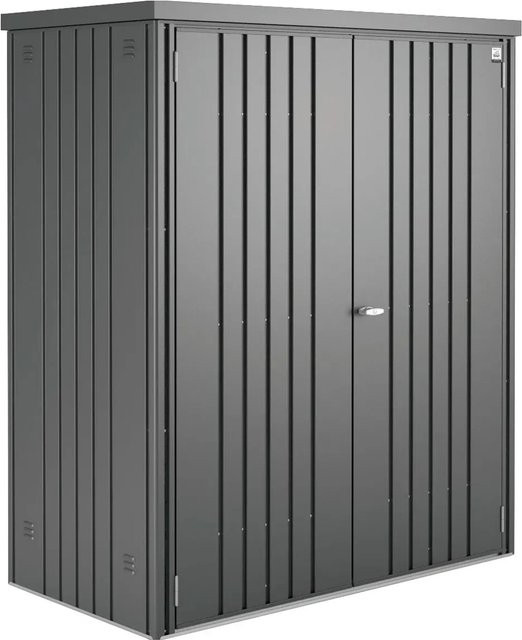 Biohort Geräteschrank Gr. 150 aus Metall mit Doppeltür und integrierter Durchlüftung, Grau, B/T/H: 155 x 83 x 182,5 cm - Bild 1