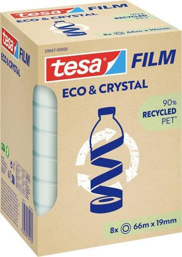 tesafilm Eco & Crystal Klebeband von Tesa, transparent, 1 Rolle, Breite: 19 mm, Länge: 66 m - Bild 1