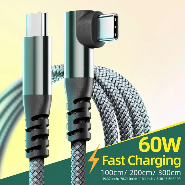 LAIHONEN USB C Kabel mit 60W PD Schnellladefunktion für iPhone 15, 15Plus, 15Pro Max in Grau - Bild 1