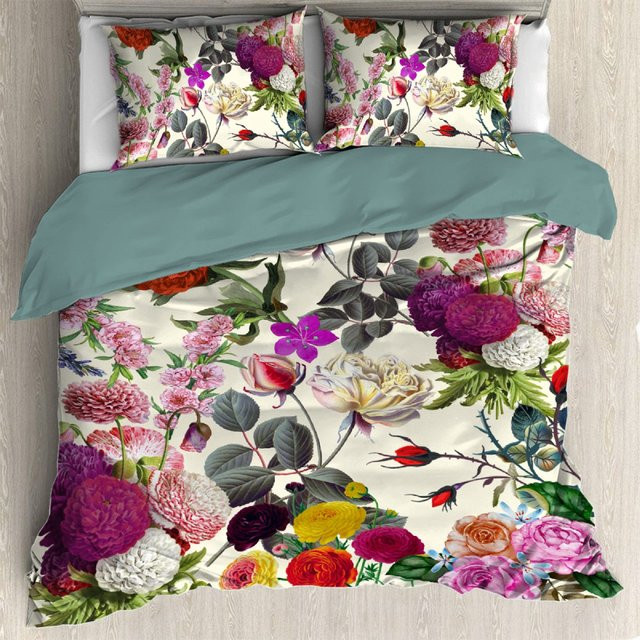 JMG Household Supplies Bettwäsche-Set William Morris Strawberry Thief mit Bettbezug und Kissenbezug, Floral, Mehrfarbig, B/H: 140 x 210 cm - Bild 1